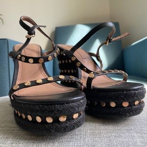 BCBGMAXAZRIA Paige Ankle Strap Studded Sandals